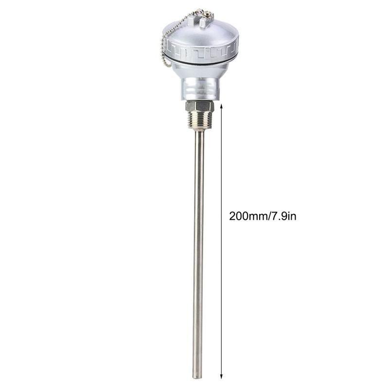 RTD PT100 Temperature Sensor Probe 1/2" NPT Thread Thermocouple Terminal