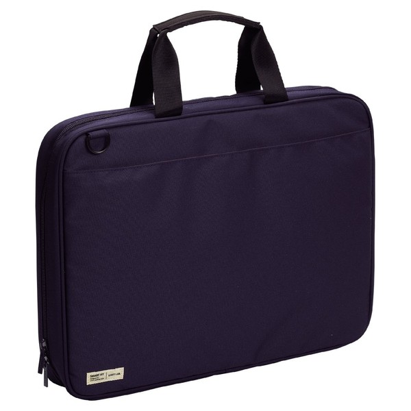 Lihit Lab A7581-11 Smart Fit Carrying Bag, B4, Navy
