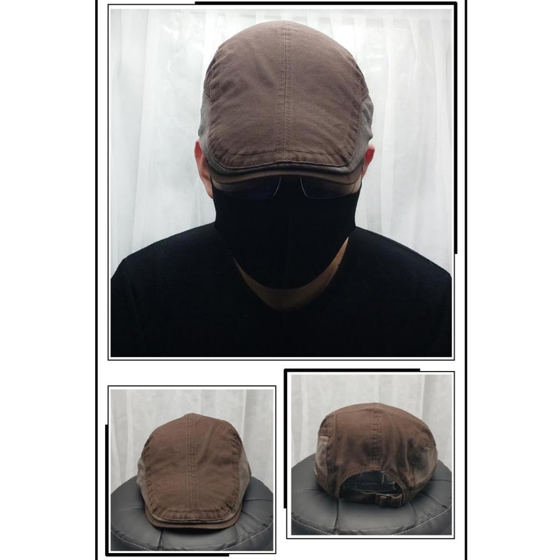 Qzkouma QIAM-7251 Men's Hat, Newsacket, Spring, Summer, Autumn, Winter, Cotton,