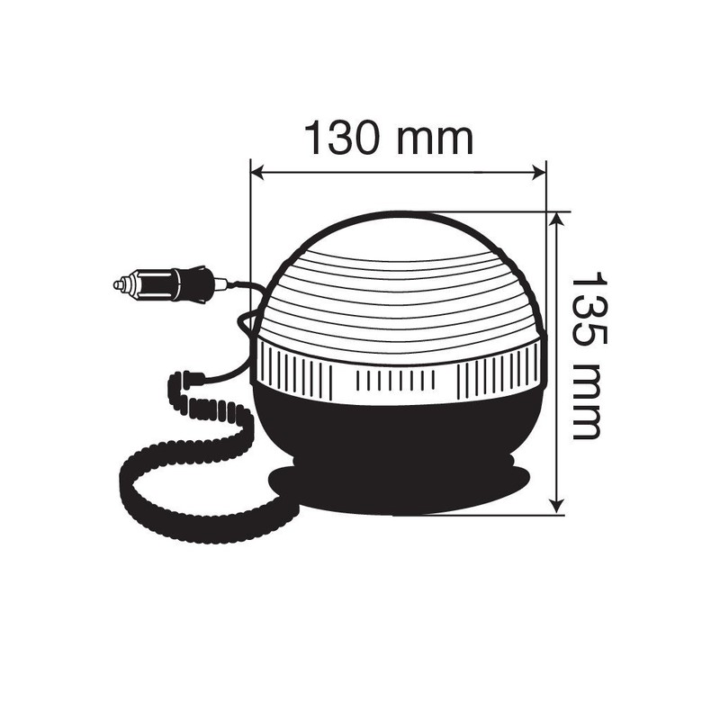 Lampa 73003 RH - 4 Rotating Low Light with Magnetic