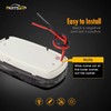Partsam 14x Red/Amber Double Bullseye led Light Side Marker Clearance