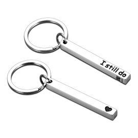 6 Year Anniversary Day Gifts for Him Her Iron Gifts for 6th Wedding Anniversary Day Gift for Wife Husband Iron Anniversarry Keychain Gift for Couple Men White Elephant Sweetest Day Christmas