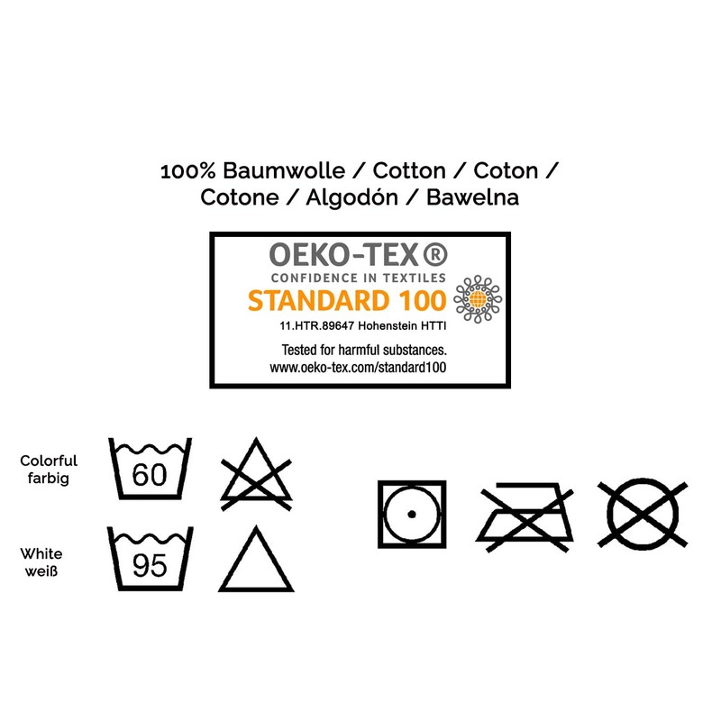 ZOLLNER Set of 10 Flannels with Waffle Pattern, 100% Cotton,