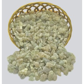 Royal Green Frankincense Hojari from Oman Boswellia Sacra Pure Incense Chruch Incense Olibanum luban (1 oz)