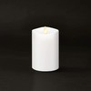 Luminara Flameless Pillar Candle, Small (4.5 inches, Unscented) Real-Flame Effect,