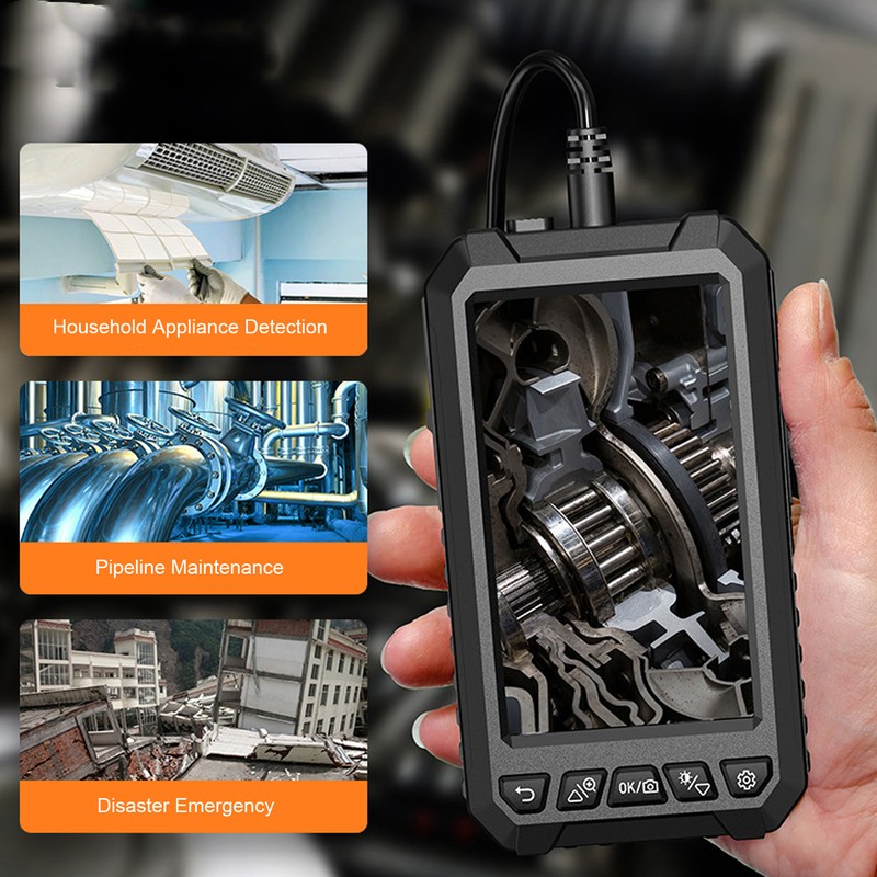 Industrial Endoscope 8mm Lens 1m Hard Line 1080P HD 5