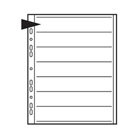 Kenro Translucent Negative Pages for Ringbinder for 7 Strips of 6 Frame 35mm Film Pack of 25 - KNF08