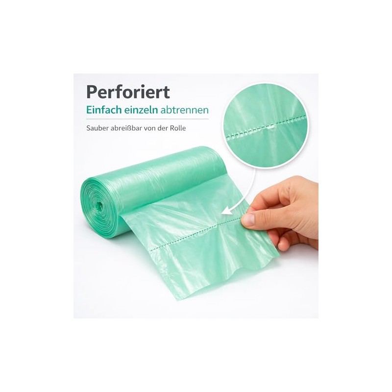 Sperling 100 Bin Liners with Handle, 50 Litres, 20 per