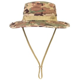 Boonie Hat Military Tactical Camo Digital Bucket Boonie Sun Hats for Men Women Outdoor Fishing Hunting Hiking Safari