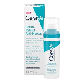 CeraVe Sérum Retinol Anti-Marcas e Imperfecciones con Retinol Encapsulado, Niacinamida y Ceramidas Esenciales, Para Piel Grasa o con Tendencia al Acné