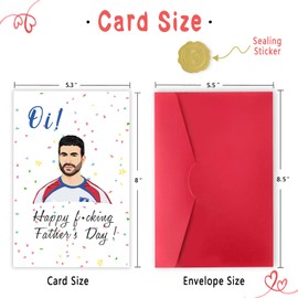 mmuue Happy Oi Men Fathers Day Greeting Card