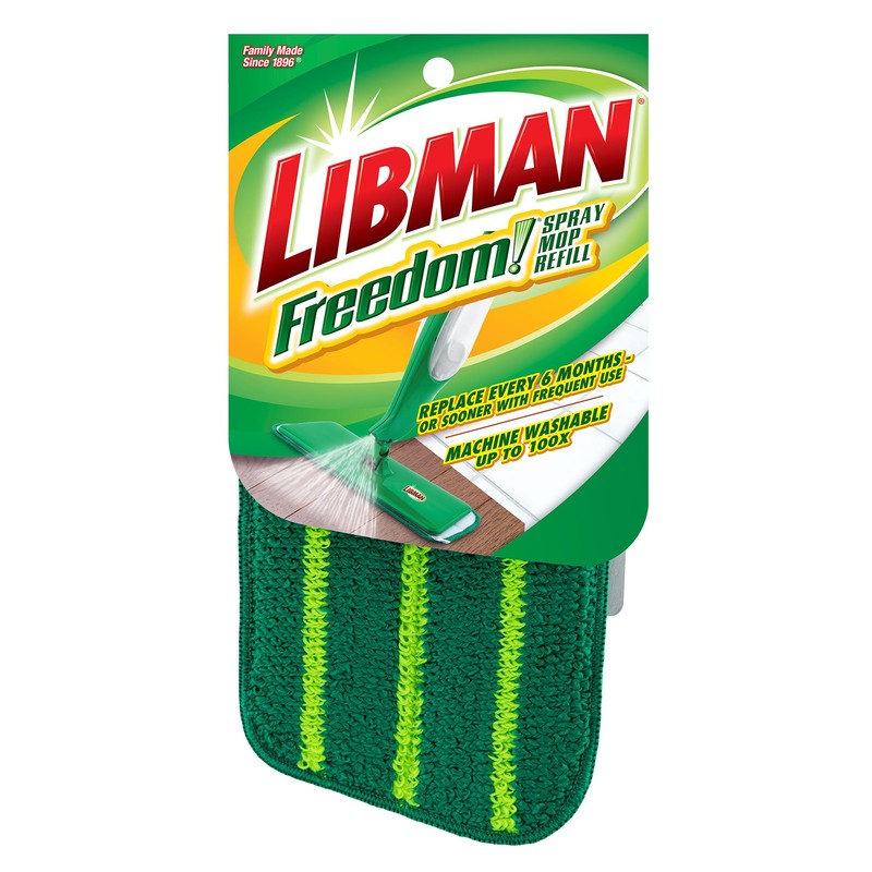 Libman Freedom Spray Mop Refill | Microfiber Mop | Household