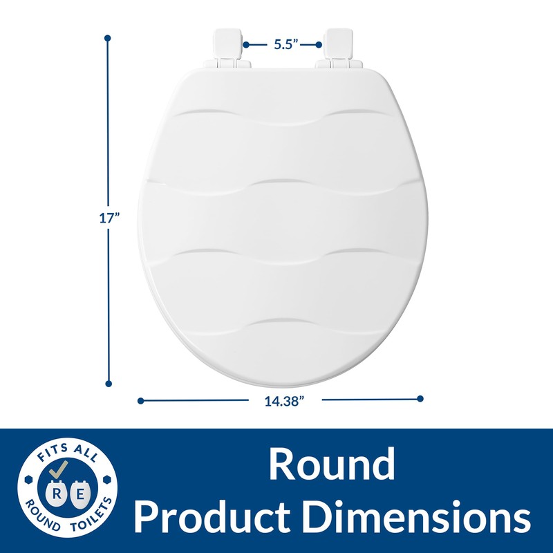 MAYFAIR 33SLOW 000 Sculptured Basket Weave Toilet Seat will Slow
