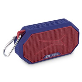 Altec Lansing x New York Giants - Portable Bluetooth Speaker HYDRAMINI 2.0, IP67 Waterproof, 8W Output, 12h Playtime, USB-C Quick Charge, Voice Assistant Integration (New York Giants)