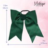 Jumbo Bow Pony with Tails (Dark Green)