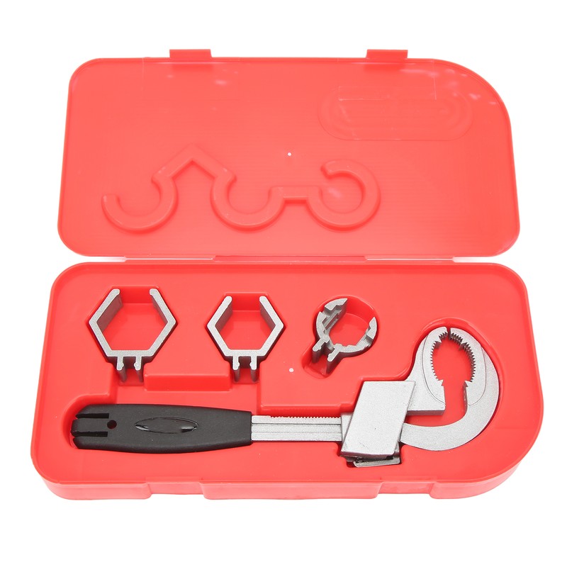Multifunctional Sink Wrench Adjustable Spring Large Opening Faucet Spanner Plumbing