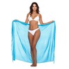 SHU-SHI - Women's Beach Sarong/Pareo - Wear Over Swimsuits, turquoise