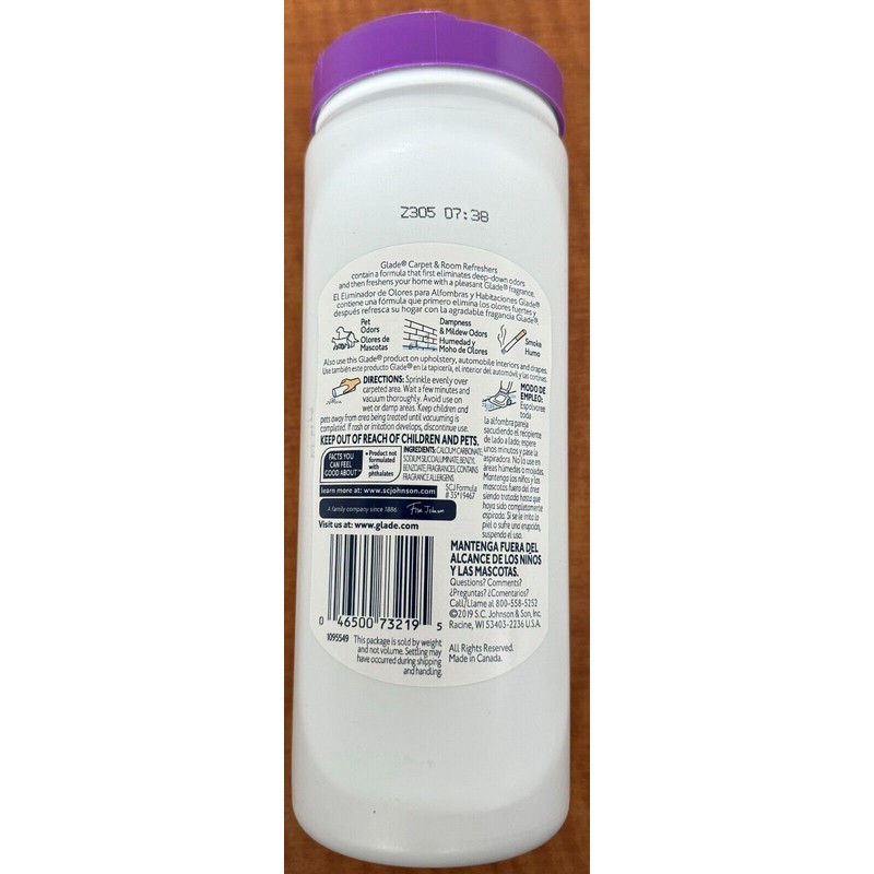 Glade 2 Glade Carpet & Room Refresher Lavender And Peach