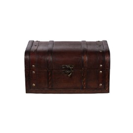 Small furniture storage HD 8.600.2 Chest, Treasure Chest, Box, Storage Box, Nautical Chic Wooden Various Sizes Dress with Metal Decoration, High Quality Kolo Nialtruhe Colonial Style Wooden Box Chest Decorated. 30 x 20 x 15 cm