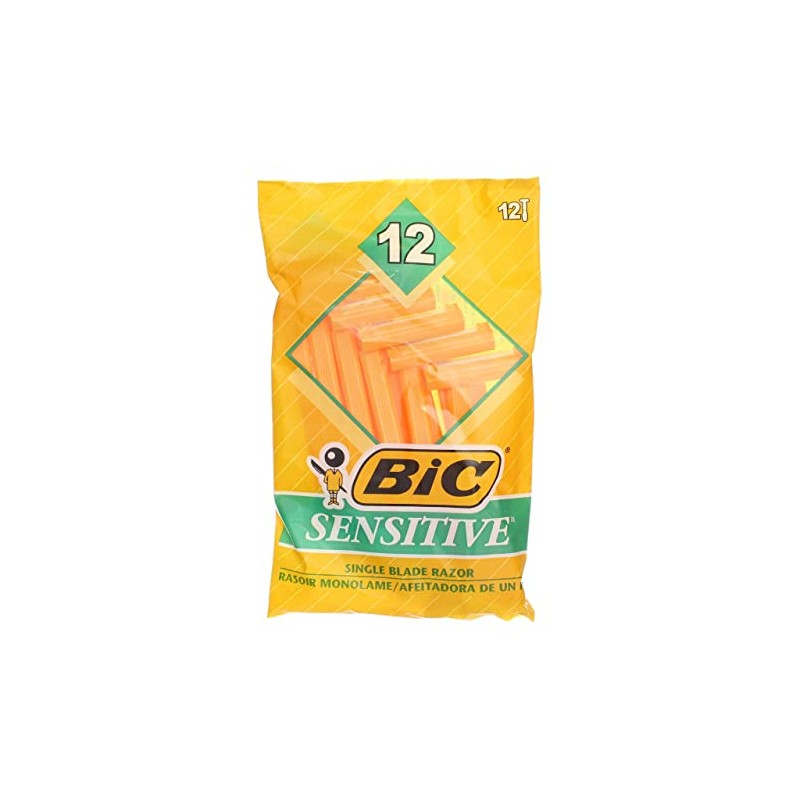 Bic Shaver Sensitive 12 Count (Pack of 3)