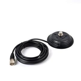 HYS TC – Based 110 mm Magnet Mount CB/VHF/UHF/HF MOBILE ANTENNA FOR AMATEUR RADIO FOR MJ – MP Connector Length 5 m RG58 Cable with Strong Magnetic Base