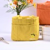 Orange/Avocado/Lemon/Peach Insulated Lunch Bag, Lunch Totes With Pockets, Drawstring Keep