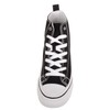 Womens High Top Canvas Lace Up Trainers Sneakers with Platform