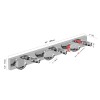 Modern Chrome LED Bathroom Vanity Light Fixtures, 6-Light Dimmable Wall