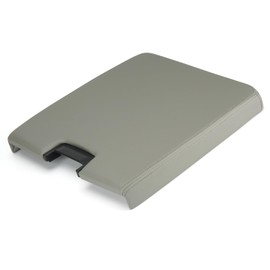 Grey Center Console Cover Armrest Lids with Base for 07-14 Chevy Avalanche Suburban Tahoe, 07-13 Silverado/GMC Sierra 1500 2500HD 3500HD, Yukon XL, Replace 20864153, 924835, 924-835