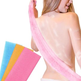 WENYINGOK 3 Pack Exfoliating Washcloth Back Scrubber for Shower,Japanes