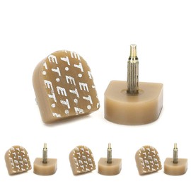 Sourcingmap Plastic Shoes High Heel Tips for Women 1.8 x 1.5 x 2cm 8 Pcs Beige