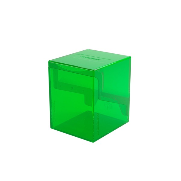 Bastion 100+ XL Deck Box - Compact, Secure, and Perfectly Organized for Your Trading Cards! Safely Protects 100+ Double-Sleeved Cards, Green Color, Made by Gamegenic