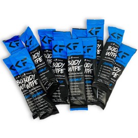 KLEAN FREAK Body 12-Count Wipes - Original Disposable Wipes, Individually Wrapped for the Gym, Workout, Hiking, Travel, and Sport (Coconut)
