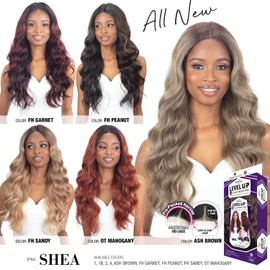 FreeTress Equal HD Lace Front Wig 5" Center Part Level Up Shea (OTMAHOGANY)