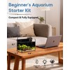 Glass Fish Tank Kit, 2.5 Gallon Betta Fish Tank Aquarium