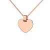 Amoonic Children's Heart Necklace with Engraving in Silver 925 and