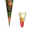 ROTH Motiv-Schultüte, T-Rex Welt, 70 cm, rund, Rot(h)-Spitze, Filzverschluss, Soundmodul