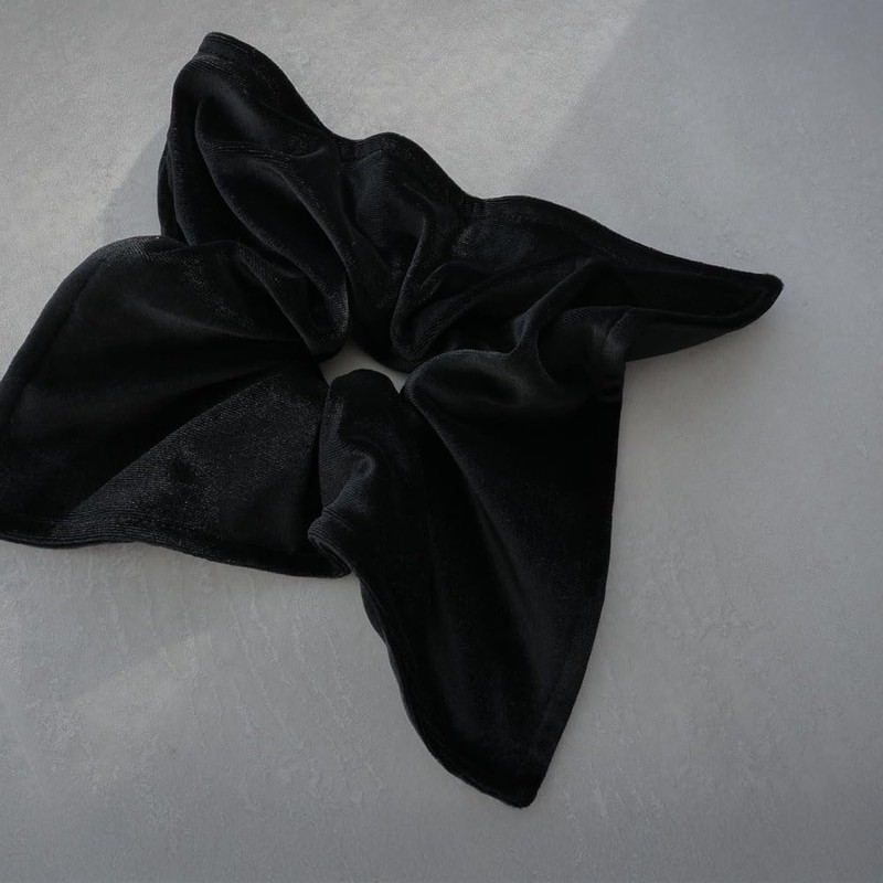 JewelVOX Scrunchie, Hair Elastic, Women's Square, Velour, Large, Square, Adult,