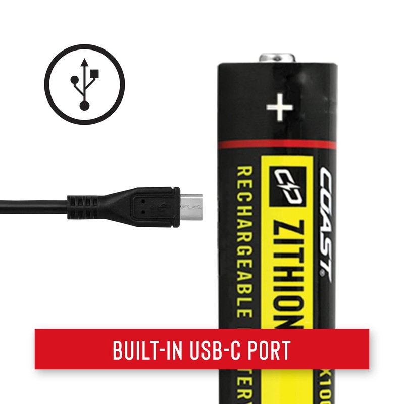 Coast ZX1000 ZITHION-X Li-Ion Rechargeable Battery for The XP11R LED