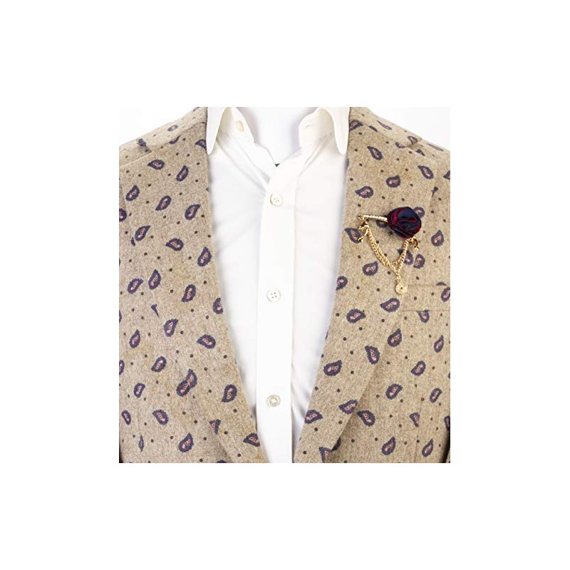 Knighthood Wine And Royal Blue Flower Ball With Hanging Chain