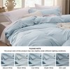 Bedsure Bedsure Sky Blue Duvet Cover King Size - 3