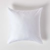 HOMESCAPES White Organic Cotton Euro Size Pillowcase 60 x 60