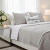 Throw Pillow Covers 12x20 Inch, Love You More XOXO, White