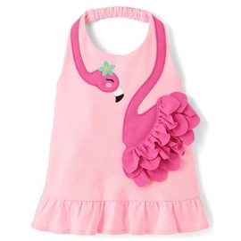 Gymboree,Girls,and Toddler Sleeveless Fashion Top,18-24 Months,Halter Flamingo