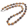 Tiger Eye Stone Necklace for Men- GENASTO Healing Crystal Hematite
