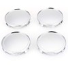 C-FUNN 4pcs 75mm/69mm Silver Car Wheel Hub Cap Cover For