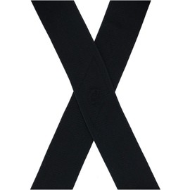 CTM Elastic TSA Compliant Side Clip Suspenders with Swivel Hook Ends, Black