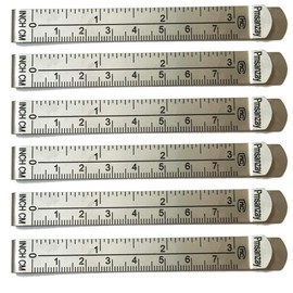 （Pack of 6） - 3" Measure Clip Hemming Clips Hemmer No Pin Hem Clip w/Marking Ruler Guides 3 Inch and 7.5 Cm，for Quilting Supplies Wonder Clips, Pinning and Marking Sewing Project