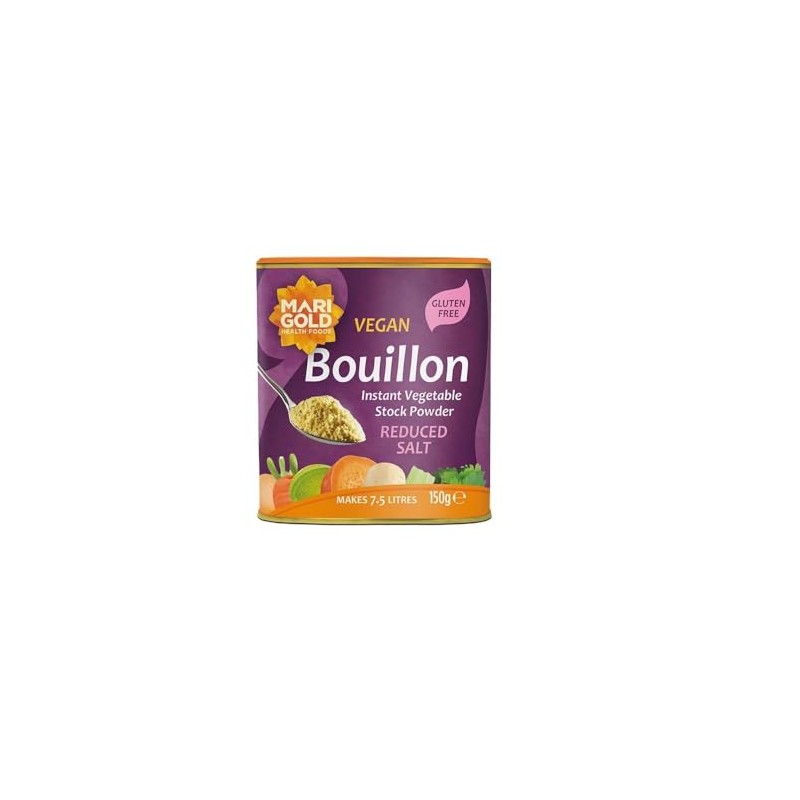 Marigold Swiss Vegetable Vegan Bouillon Powder Reduced Salt 150 g
