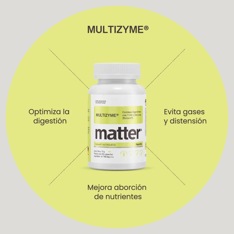 YOU MATTER - Multizyme, Enzimas Digestivas, 100 Cápsulas